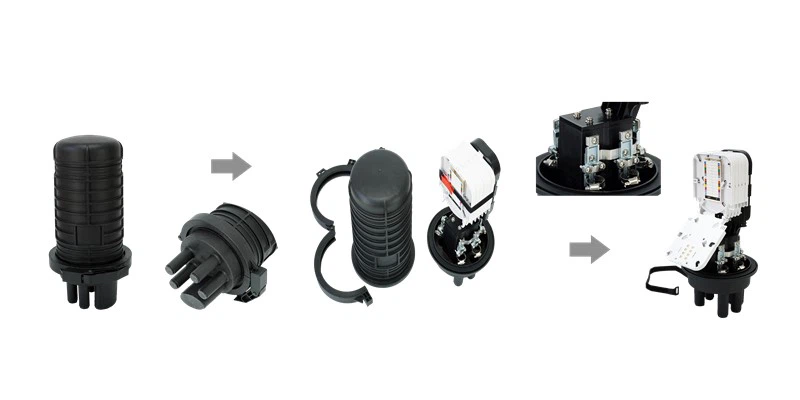 Dome fiber optic splice closure Dome fiber optic splice closure
